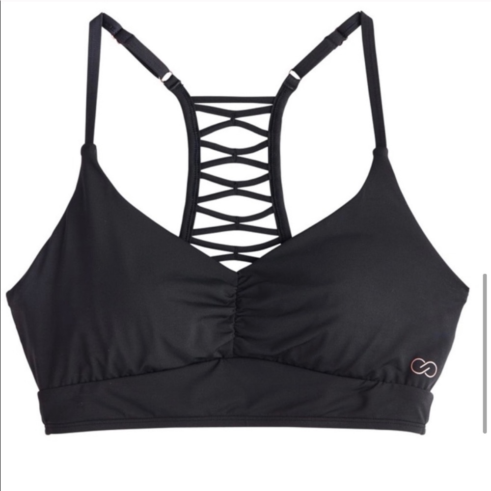 Calia by Carrie Underwood Black Ladder Bikini Top